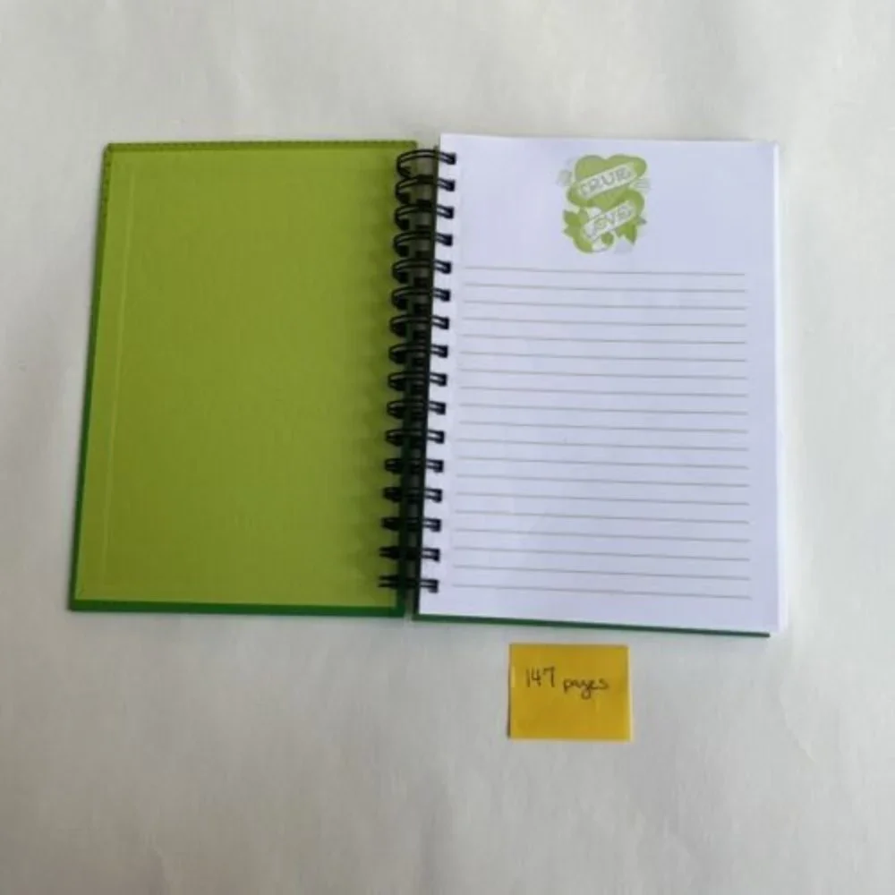 Ed Hardy Green “TRUE LOVE” Stationary Spiral Notebook & Clipboard With PadGr